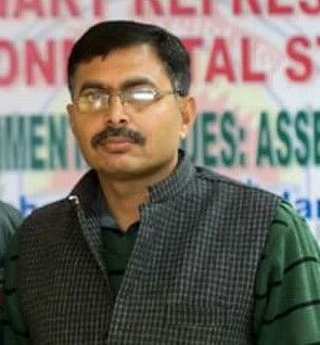 Chemistry professor conducting laboratory research